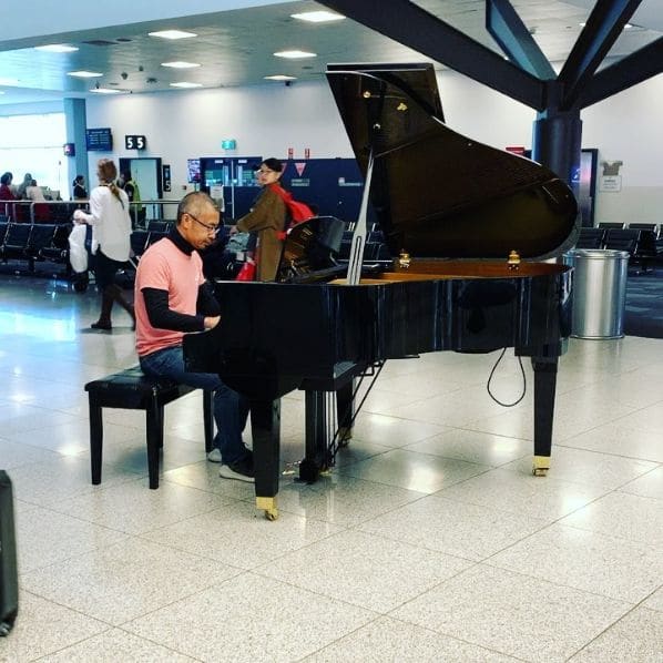 Public piano in Melbourne, Victoria, Australia