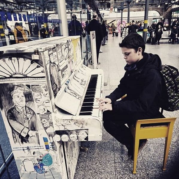 Public piano in Dublin, Ireland