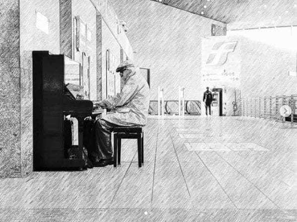 Public piano in Rome, Lazio, Italy