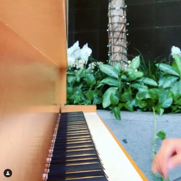 Public piano in Vancouver, British Columbia, Canada