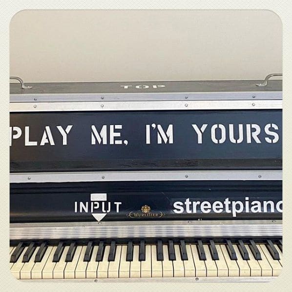 Public piano in Middlesex County, Massachusetts, United States
