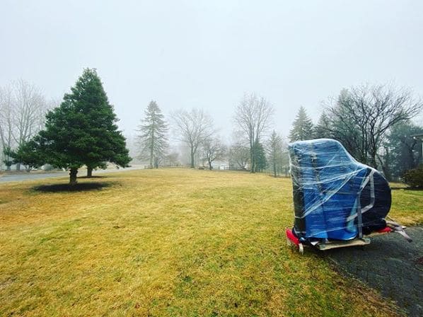 Public piano in Fairfield County, Connecticut, United States