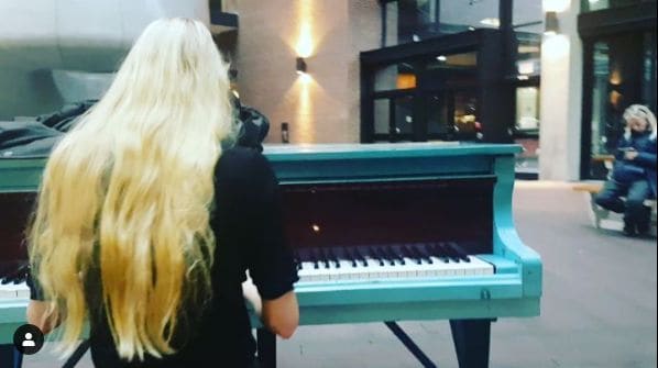 Public piano in Vancouver, British Columbia, Canada