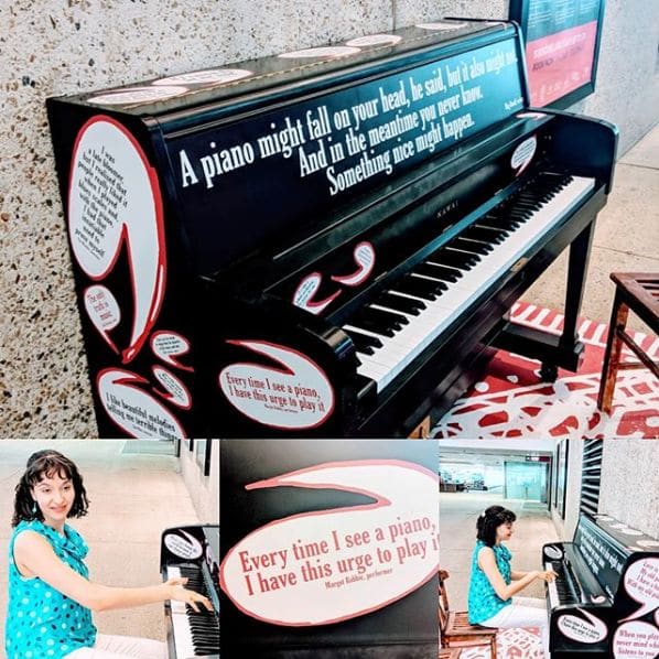Public piano in Brisbane City, Queensland, Australia