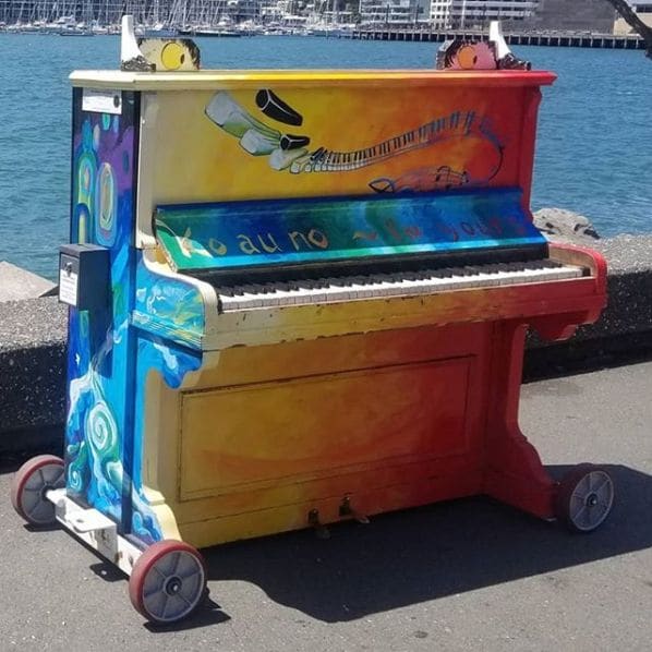 Public piano in Wellington, Wellington, New Zealand