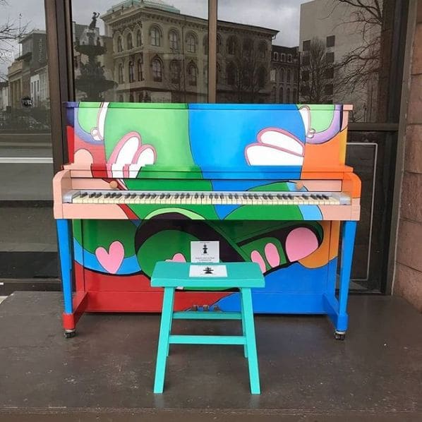 Public piano in Montgomery, Alabama, United States