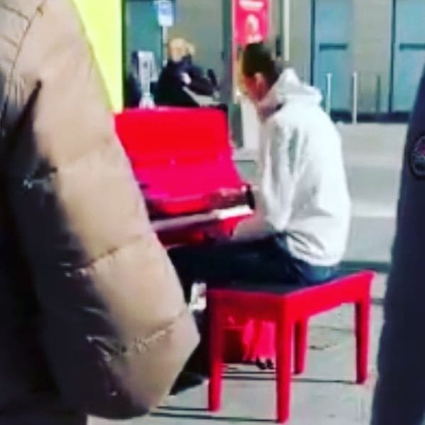 Public piano in Nice, Provence-Alpes-Côte d'Azur, France