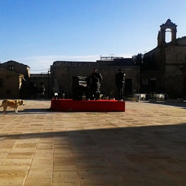 Public piano in Siracusa, Sicily, Italy