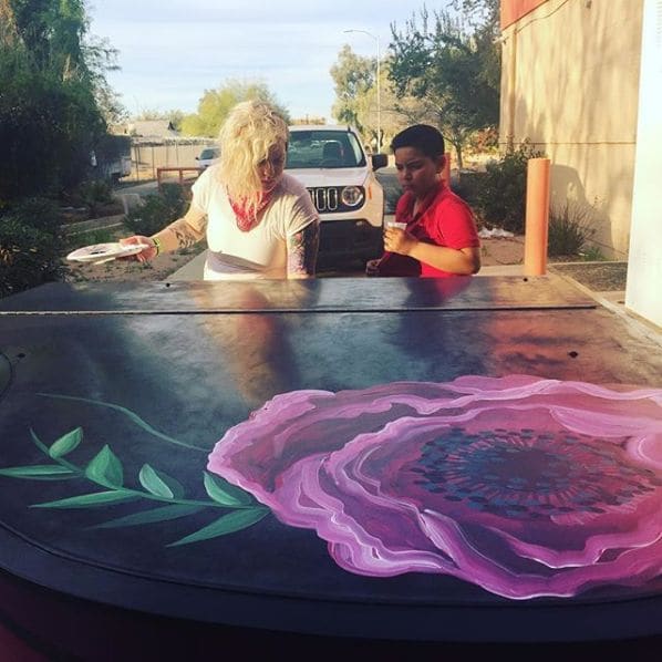 Public piano in Mesa, Arizona, United States