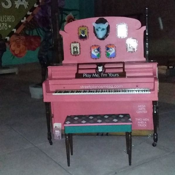 Public piano in Mesa, Arizona, United States