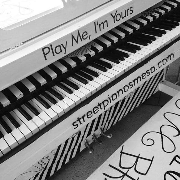 Public piano in Mesa, Arizona, United States