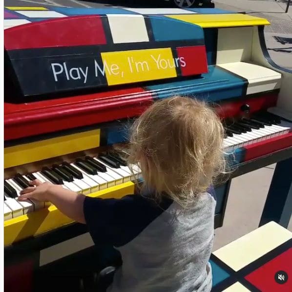 Public piano in Gilbert, Arizona, United States
