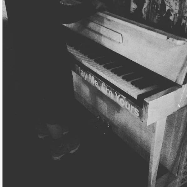 Public piano in Kowloon, Hong Kong, China