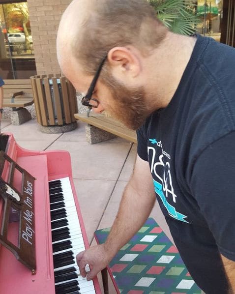 Public piano in Mesa, Arizona, United States