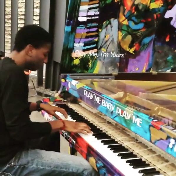 Public piano in Phoenix, Arizona, United States