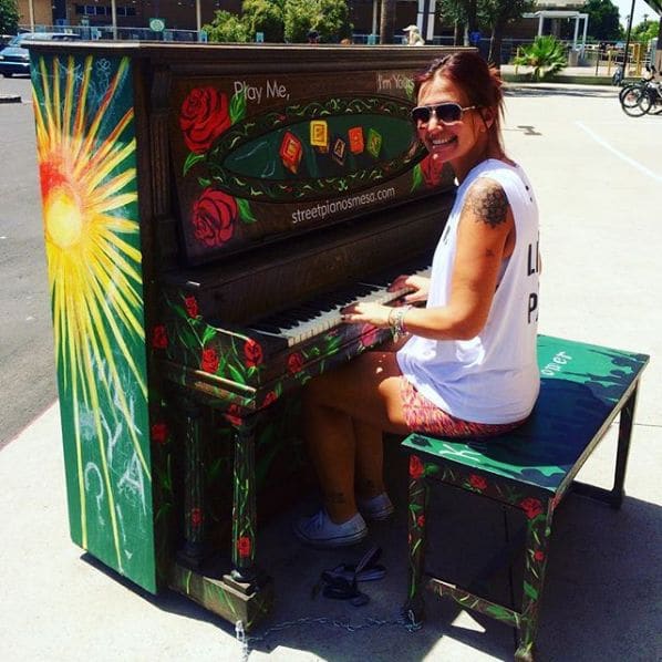 Public piano in Mesa, Arizona, United States