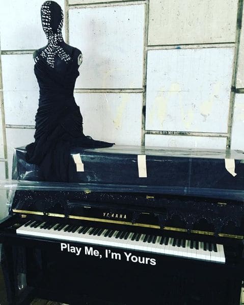 Public piano in Kowloon, Hong Kong, China