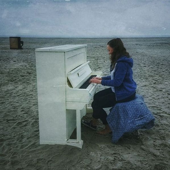 Public piano in West-Terschelling, Frisia, Netherlands