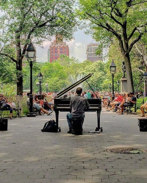 Photo of Washington Square Park at Washington Square Fountain, Washington Square South, Washington Square Village, Manhattan Community Board 2, Manhattan, New York County, New…