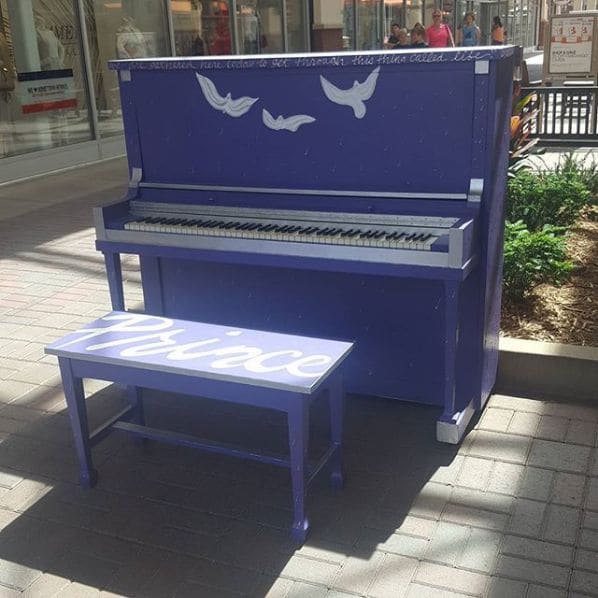 Public piano in Dakota County, Minnesota, United States