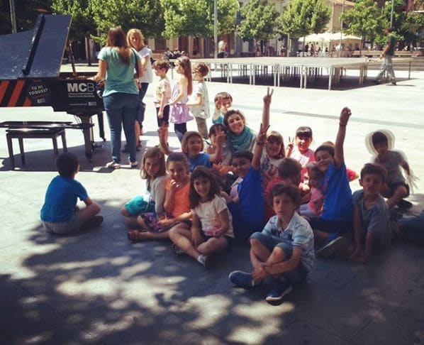 Public piano in Barcelona, Catalonia, Spain