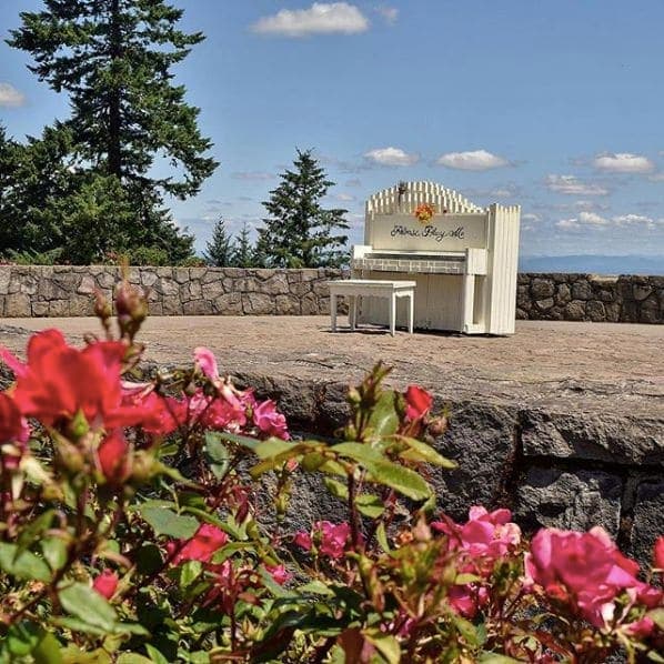 Photo of Council Crest Park at Council Crest Trail, Southwest Hills, Portland, Multnomah County, Oregon, 97201, United States. Cool! Another piano appeared, this time at Council…