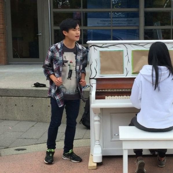 Public piano in Port Coquitlam, British Columbia, Canada