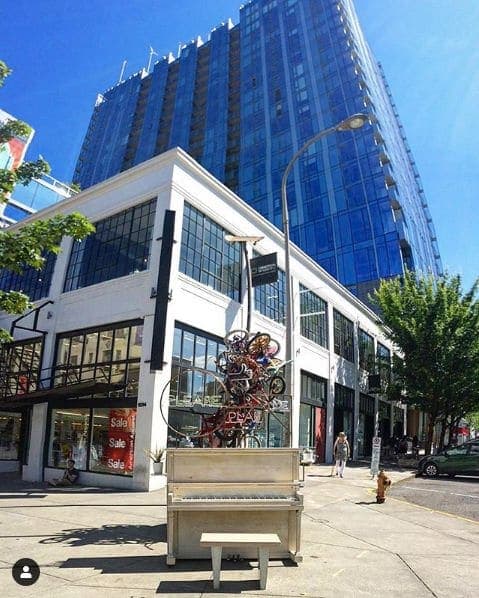 Photo of Portland, Oregon at Animals in Pools, Southwest Yamhill Street, Downtown, Portland, Multnomah County, Oregon, 97204, United States. The original location has been…