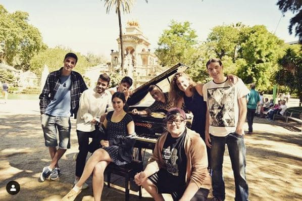 Public piano in Barcelona, Catalonia, Spain