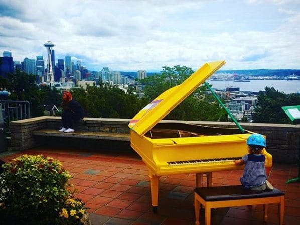 Public piano in Seattle, Washington, United States
