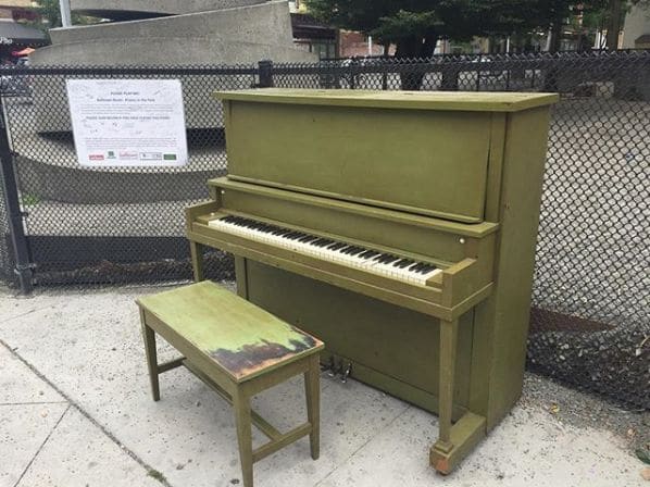 Public piano in Seattle, Washington, United States