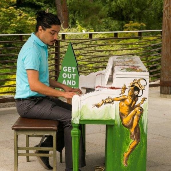 Public piano in Seattle, Washington, United States