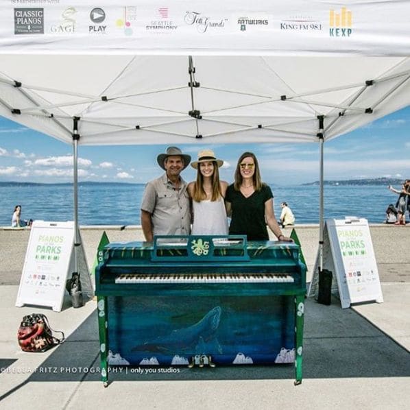 Public piano in Seattle, Washington, United States