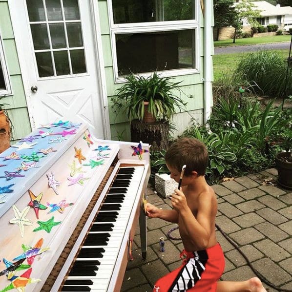 Public piano in Ocean County, New Jersey, United States