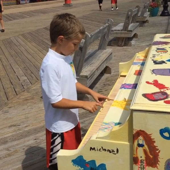 Public piano in Ocean County, New Jersey, United States