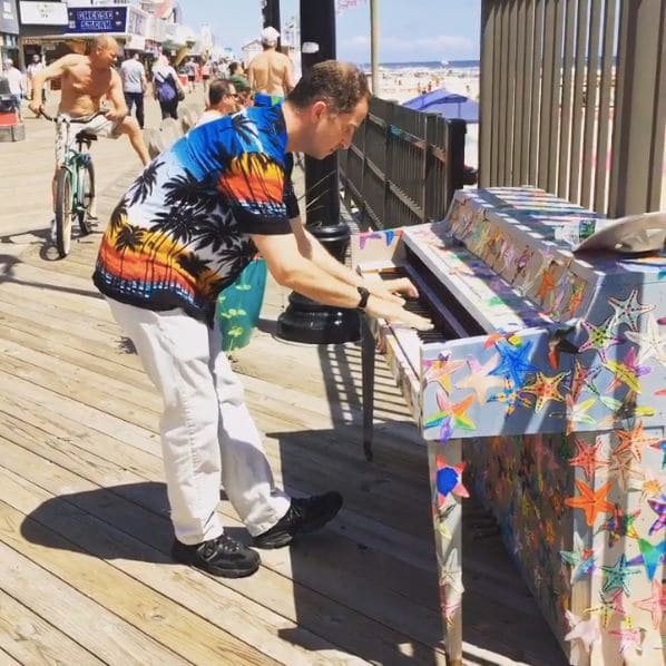 Public piano in Ocean County, New Jersey, United States