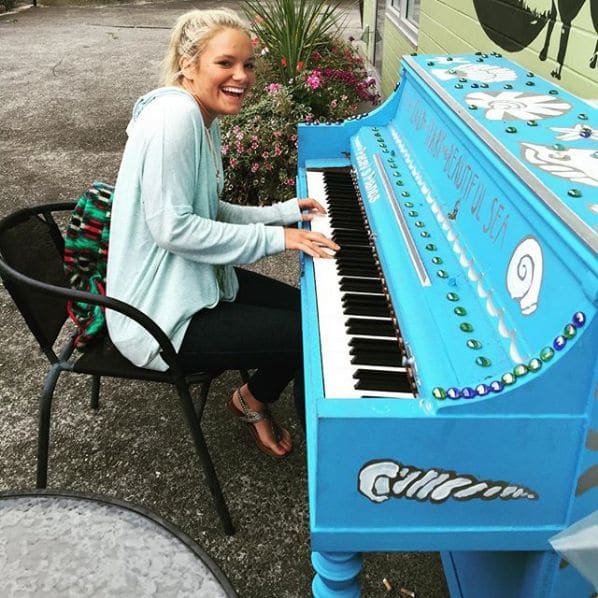 Public piano in Surrey, British Columbia, Canada