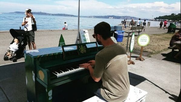 Public piano in Seattle, Washington, United States