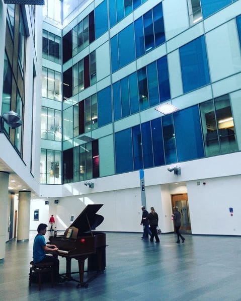 Public piano in Bristol, England, United Kingdom