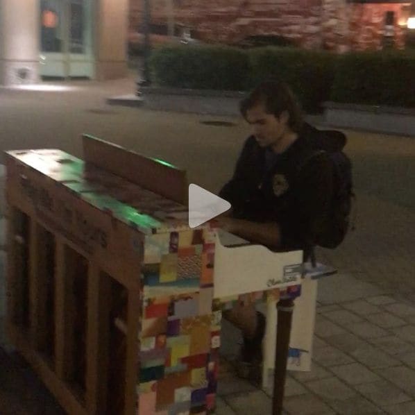 Public piano in Boston, Massachusetts, United States