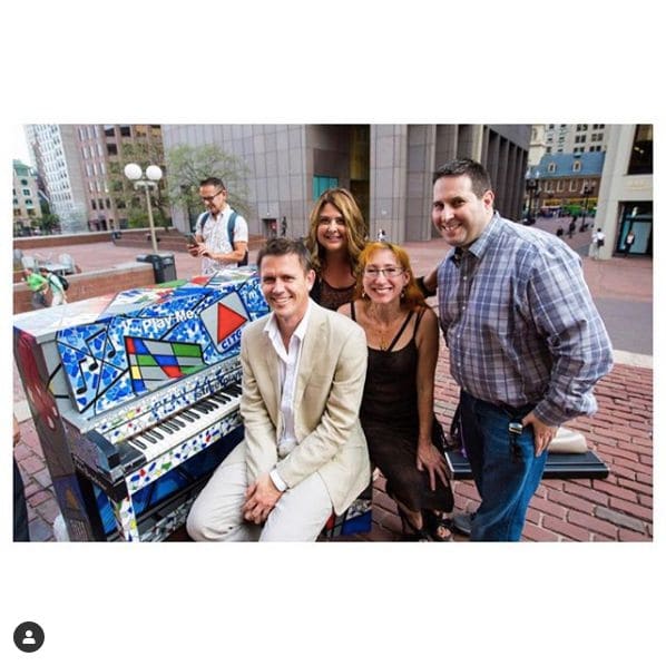 Public piano in Boston, Massachusetts, United States