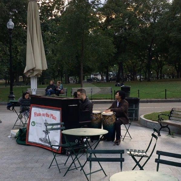 Public piano in Boston, Massachusetts, United States