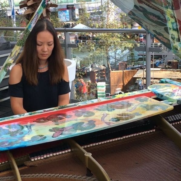 Public piano in Landkreis Erding, Bavaria, Germany