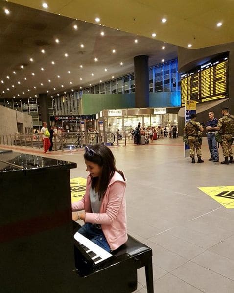 Public piano in Rome, Lazio, Italy