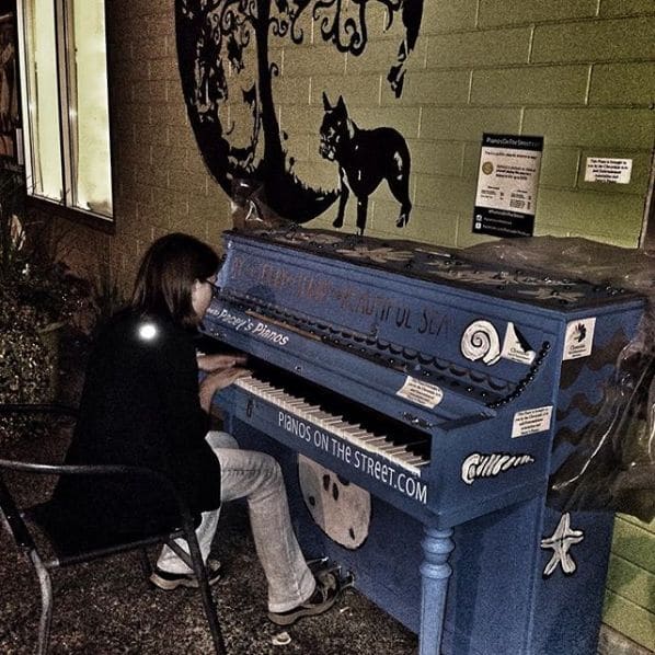 Public piano in Surrey, British Columbia, Canada