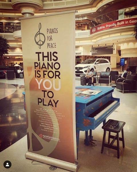 Public piano in Clayton County, Georgia, United States
