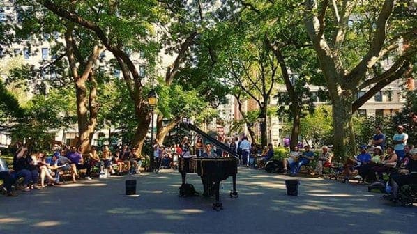 Photo of Washington Square Park at Washington Square Fountain, Washington Square South, Washington Square Village, Manhattan Community Board 2, Manhattan, New York County, New…