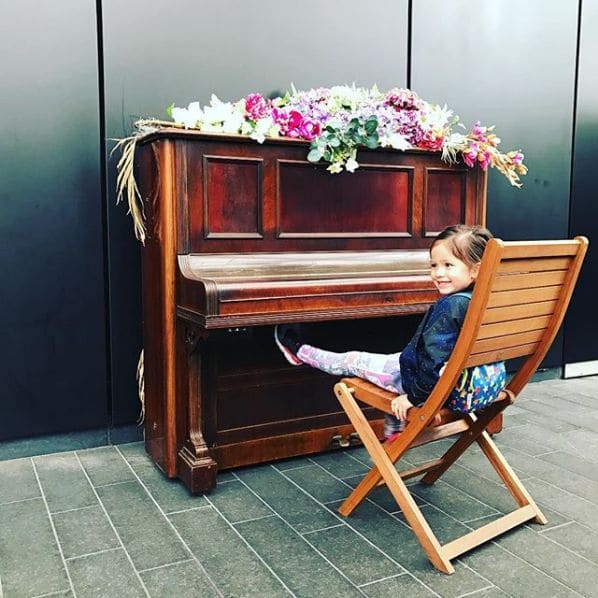 Public piano in London, England, United Kingdom