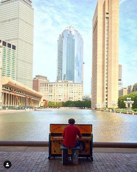Photo of Christian Science Center Reflecting Pool at Children's Fountain, Christian Science Plaza, South End, Boston, Suffolk County, Massachusetts, United States