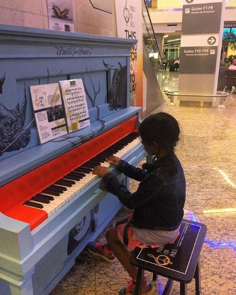 Public piano in Clayton County, Georgia, United States